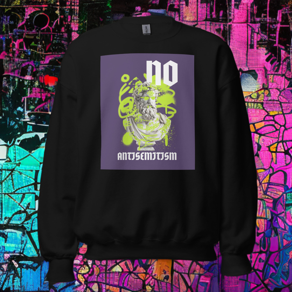 Graffiti Statue Anthem | No Antisemitism | Unisex Sweatshirt Jouparty