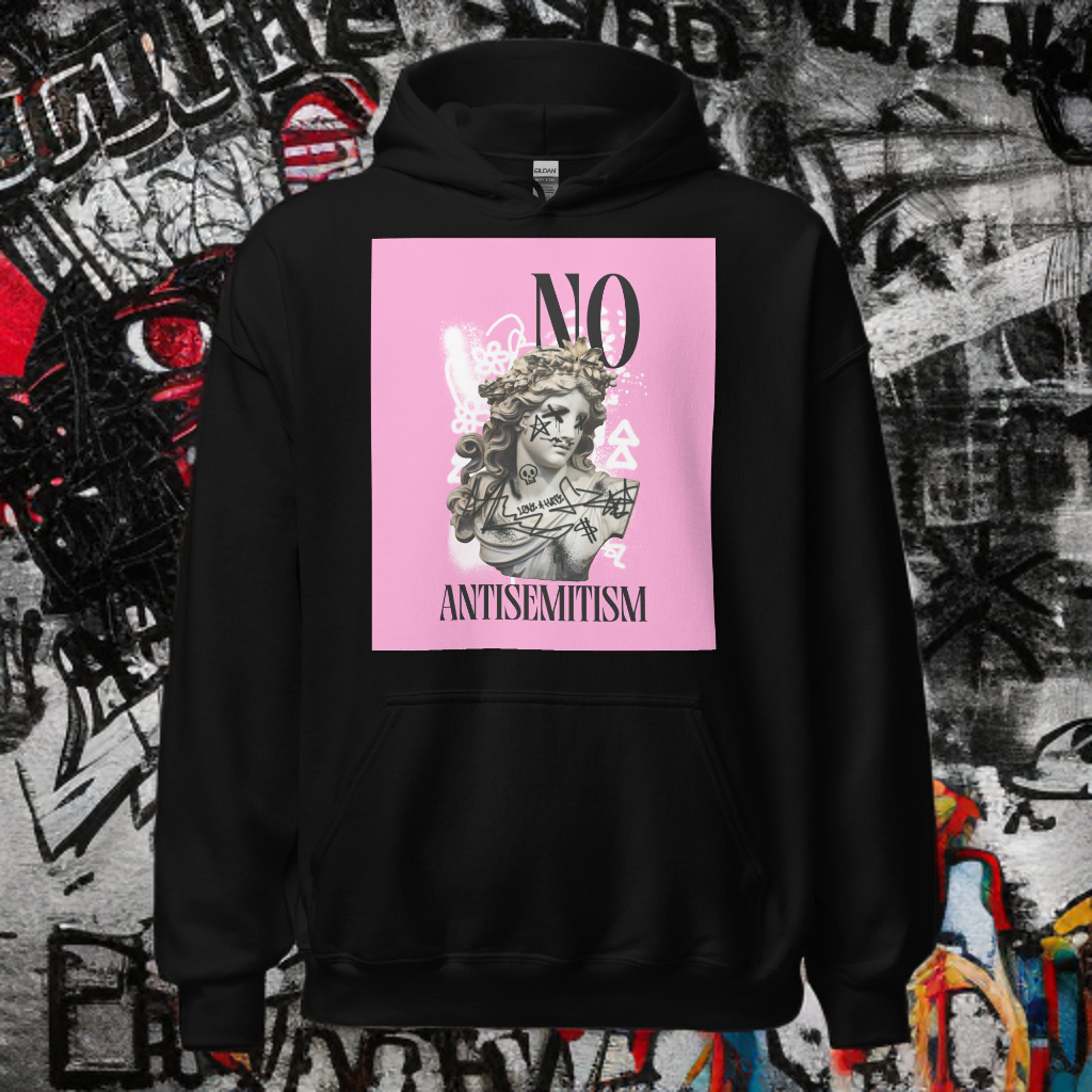 Graffiti Statue Anthem | No Antisemitism | Unisex Hoodie Jouparty