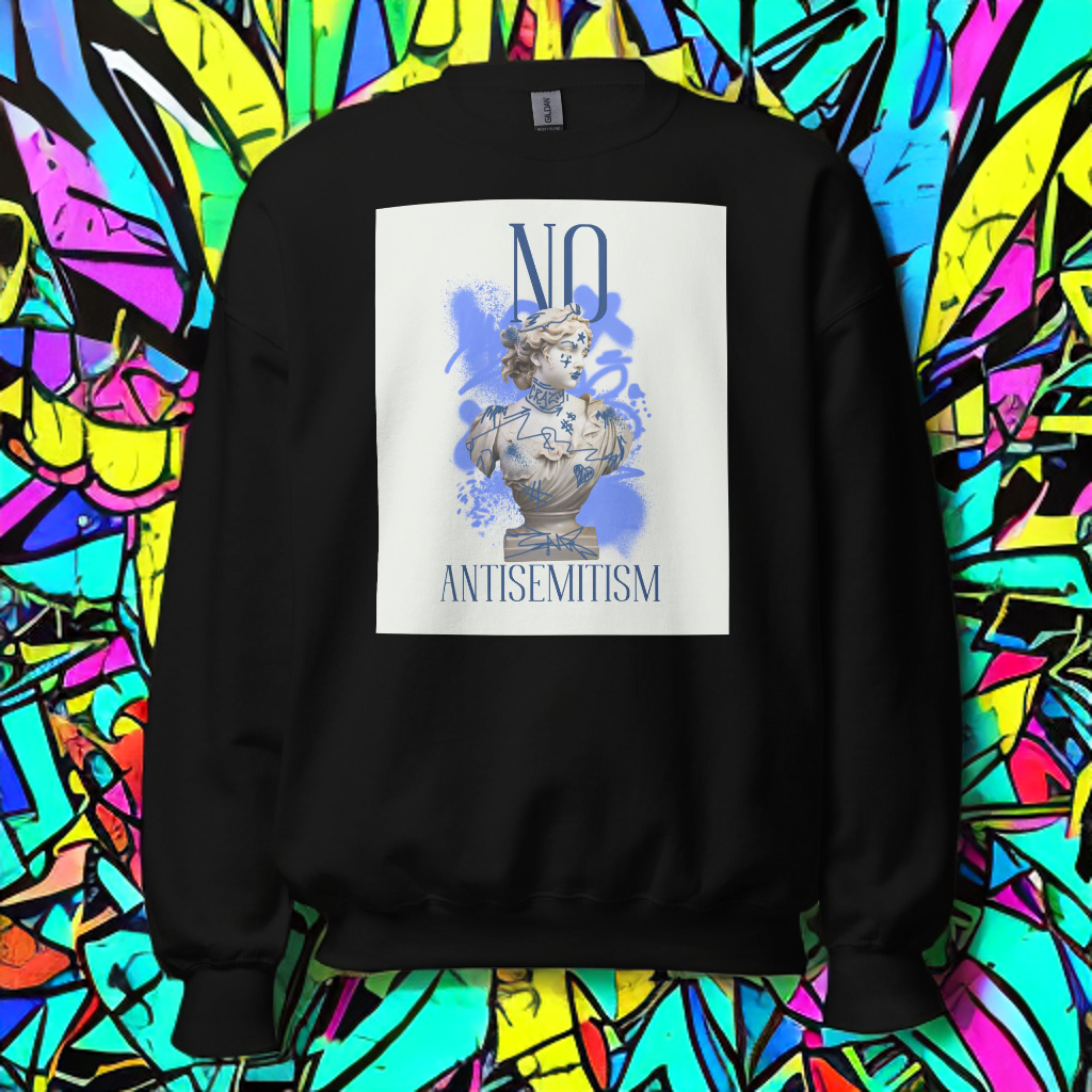 Graffiti Statue Anthem | No Antisemitism | Unisex Sweatshirt Jouparty