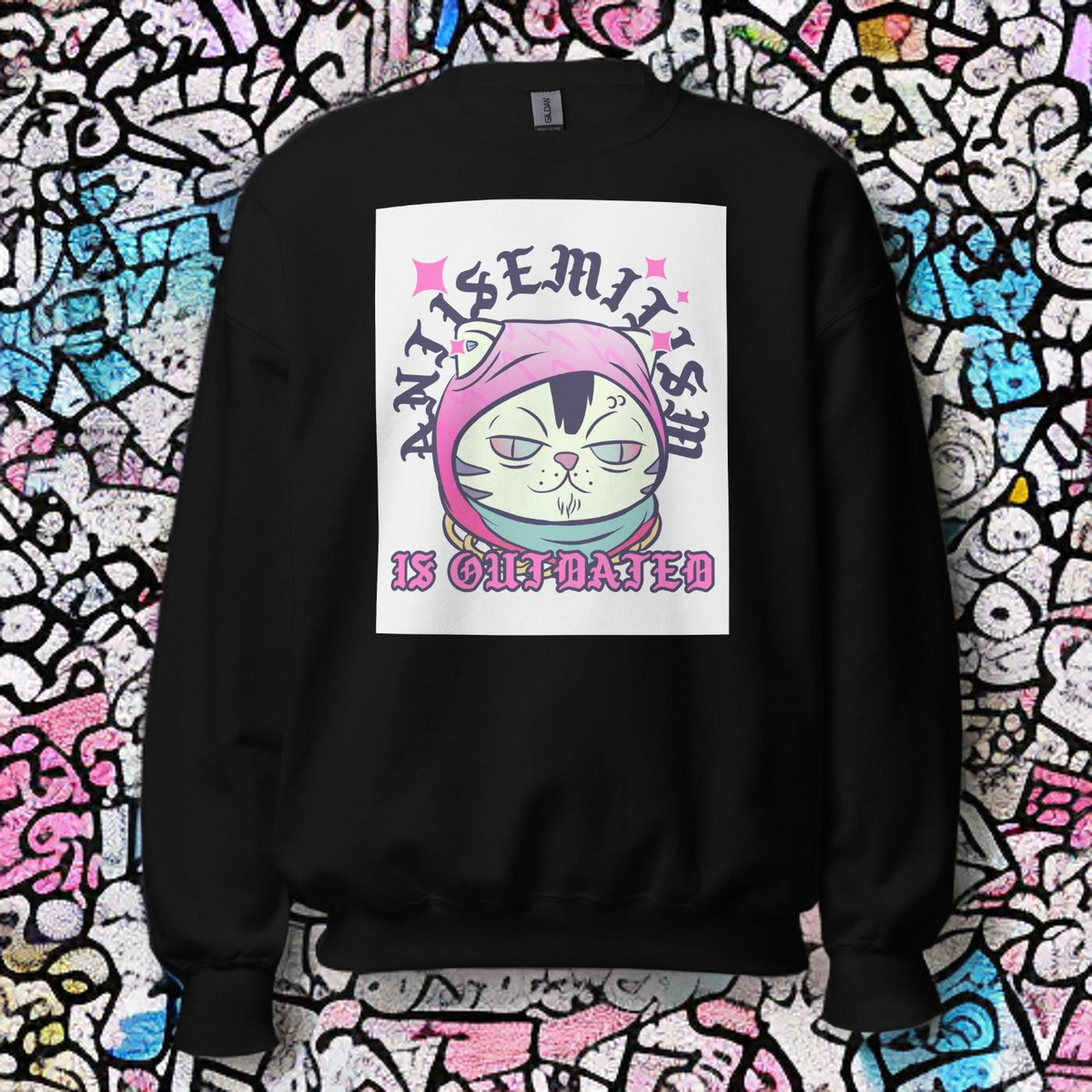 Cool Cat | Antisemitism Is Outdated | Unisex Sweatshirt Jouparty