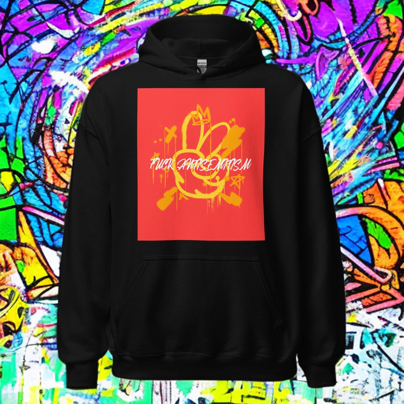 Fuck Antisemitism Graffiti | Unisex Hoodie Jouparty