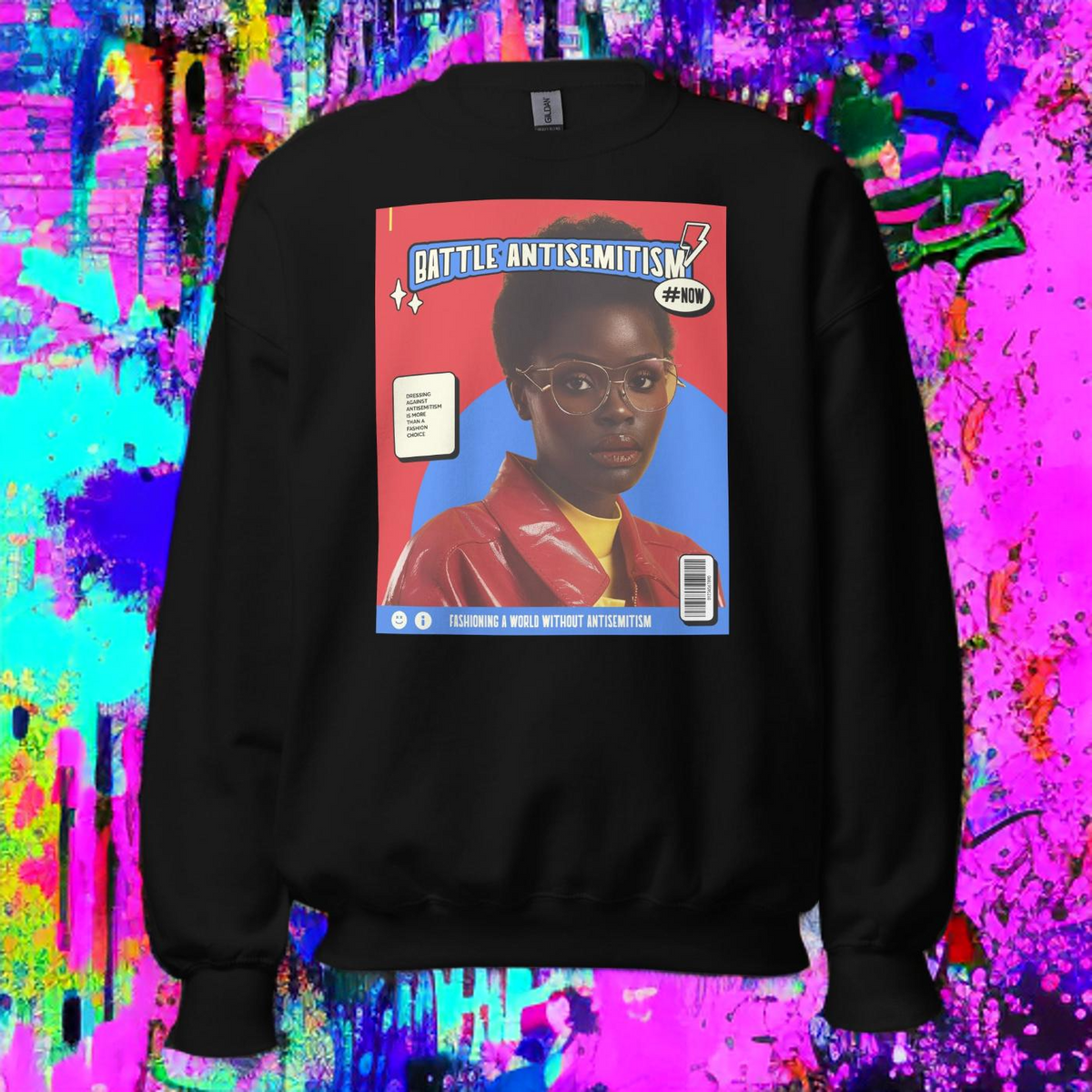 80's Fashion Trend | Battle Antisemitism | Unisex Sweatshirt Jouparty