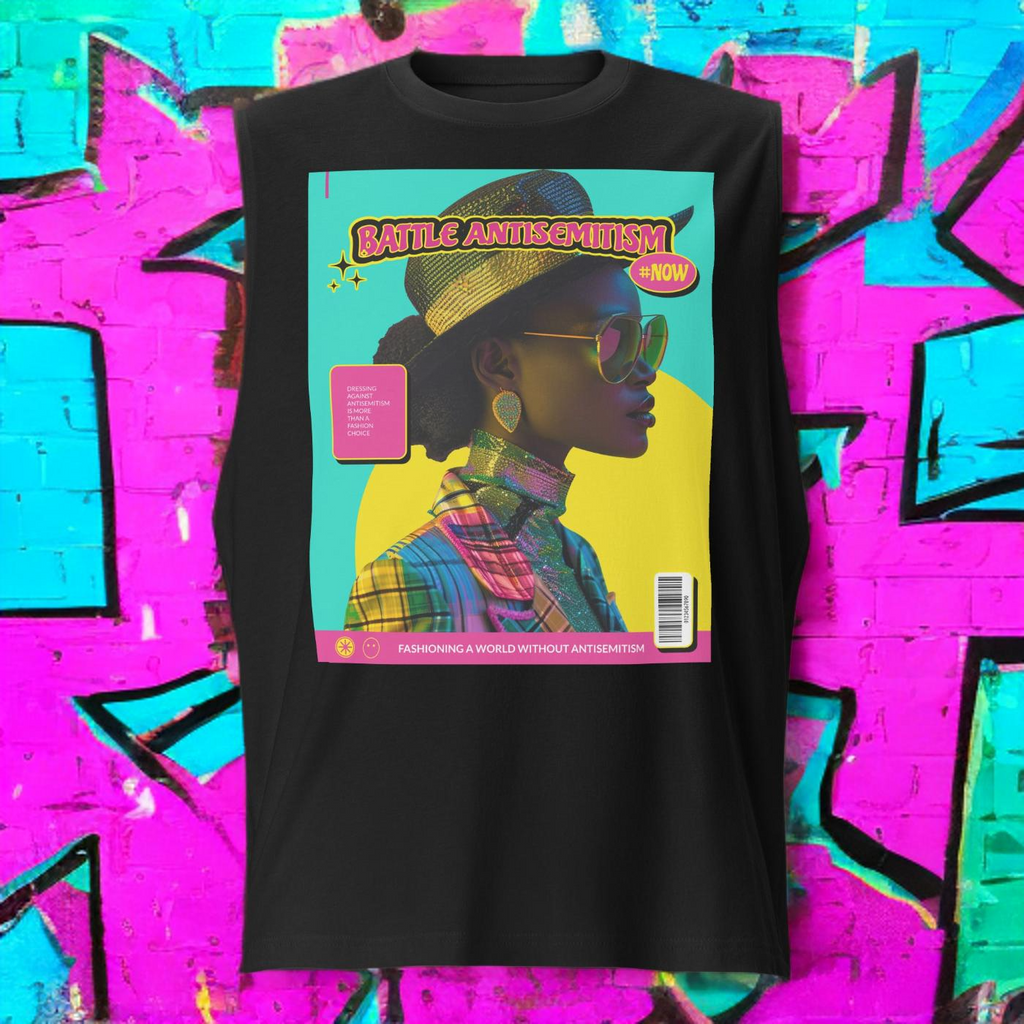 80's Fashion Trend | Battle Antisemitism | Unisex Muscle Tank Top Jouparty