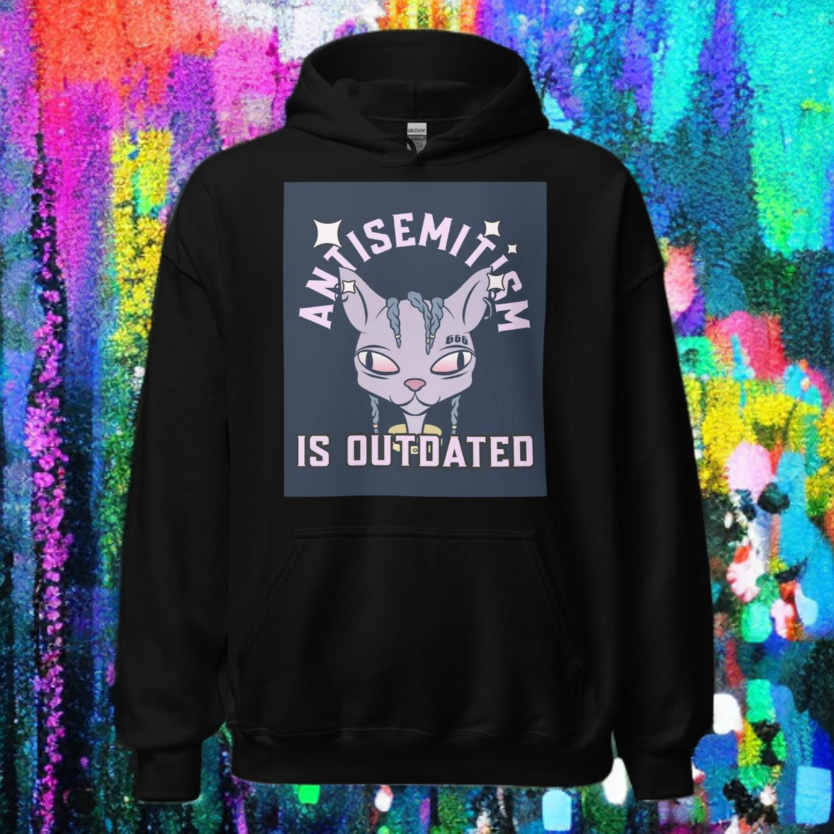 Cool Cat | Antisemitism Is Outdated | Unisex Hoodie Jouparty