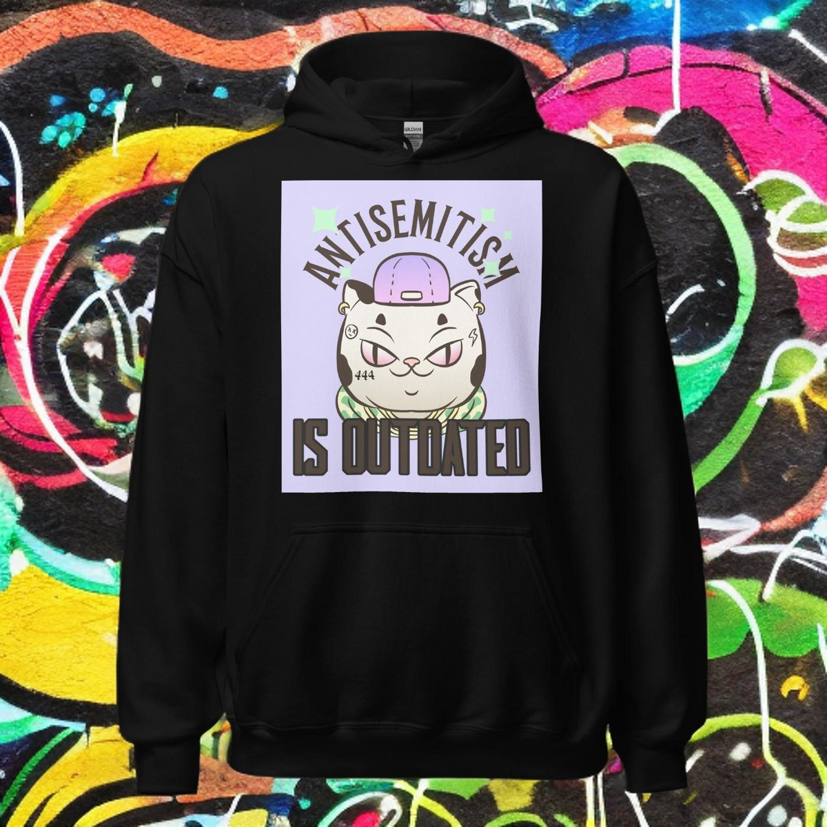 Cool Cat | Antisemitism Is Outdated | Unisex Hoodie Jouparty