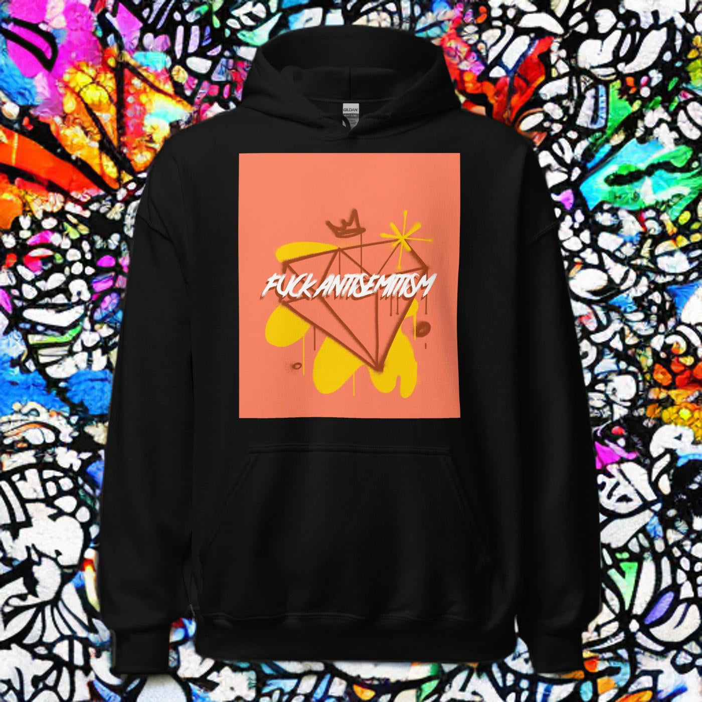Fuck Antisemitism Graffiti | Unisex Hoodie Jouparty