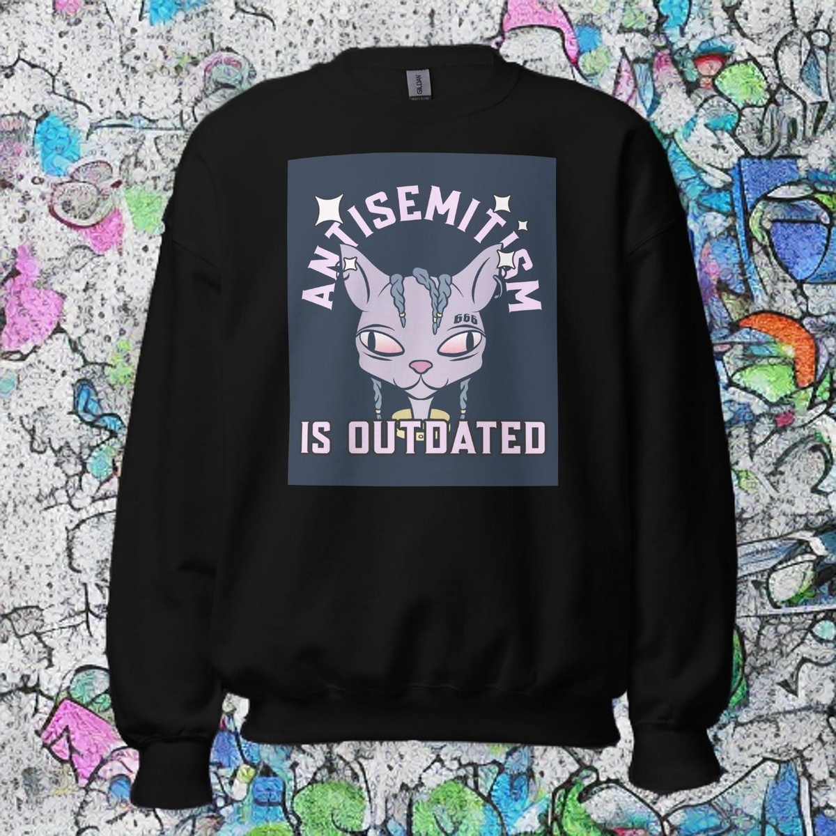 Cool Cat | Antisemitism Is Outdated | Unisex Sweatshirt Jouparty
