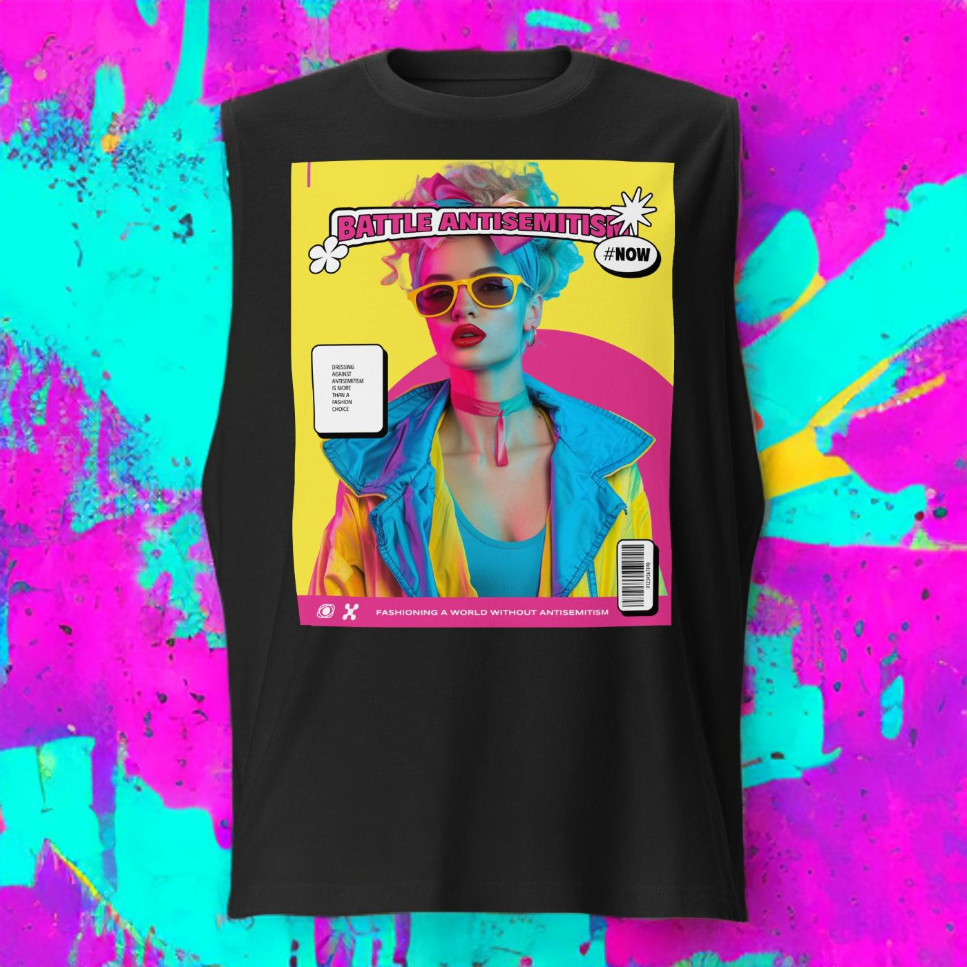 80's Fashion Trend | Battle Antisemitism | Unisex Muscle Tank Top