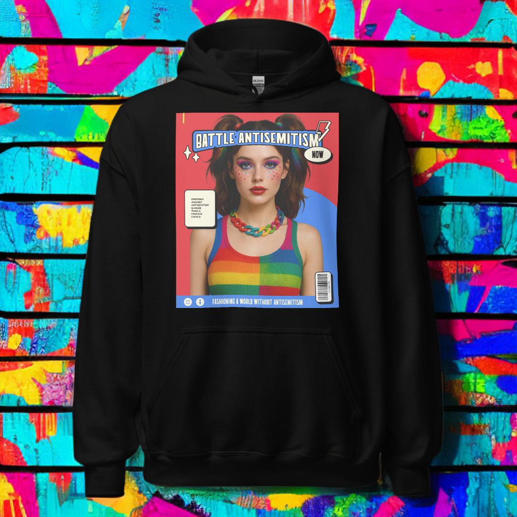 80's Fashion Trend | Battle Antisemitism | Unisex Hoodie Jouparty
