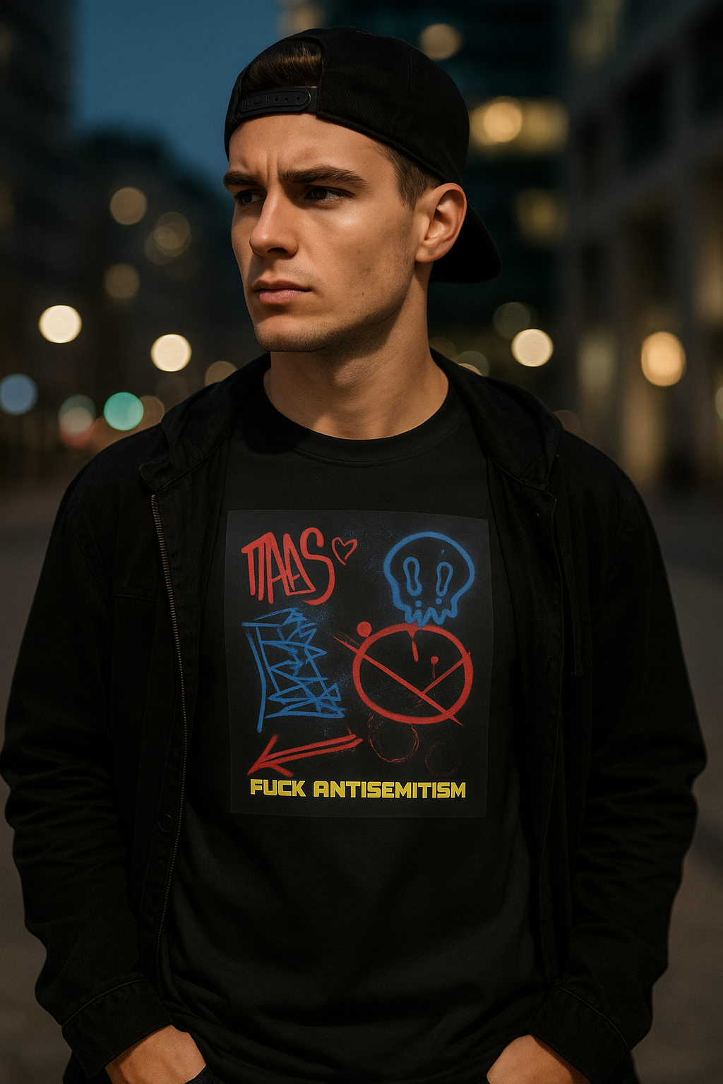 Fuck Antisemitism Graffiti | Unisex T-Shirt Jouparty