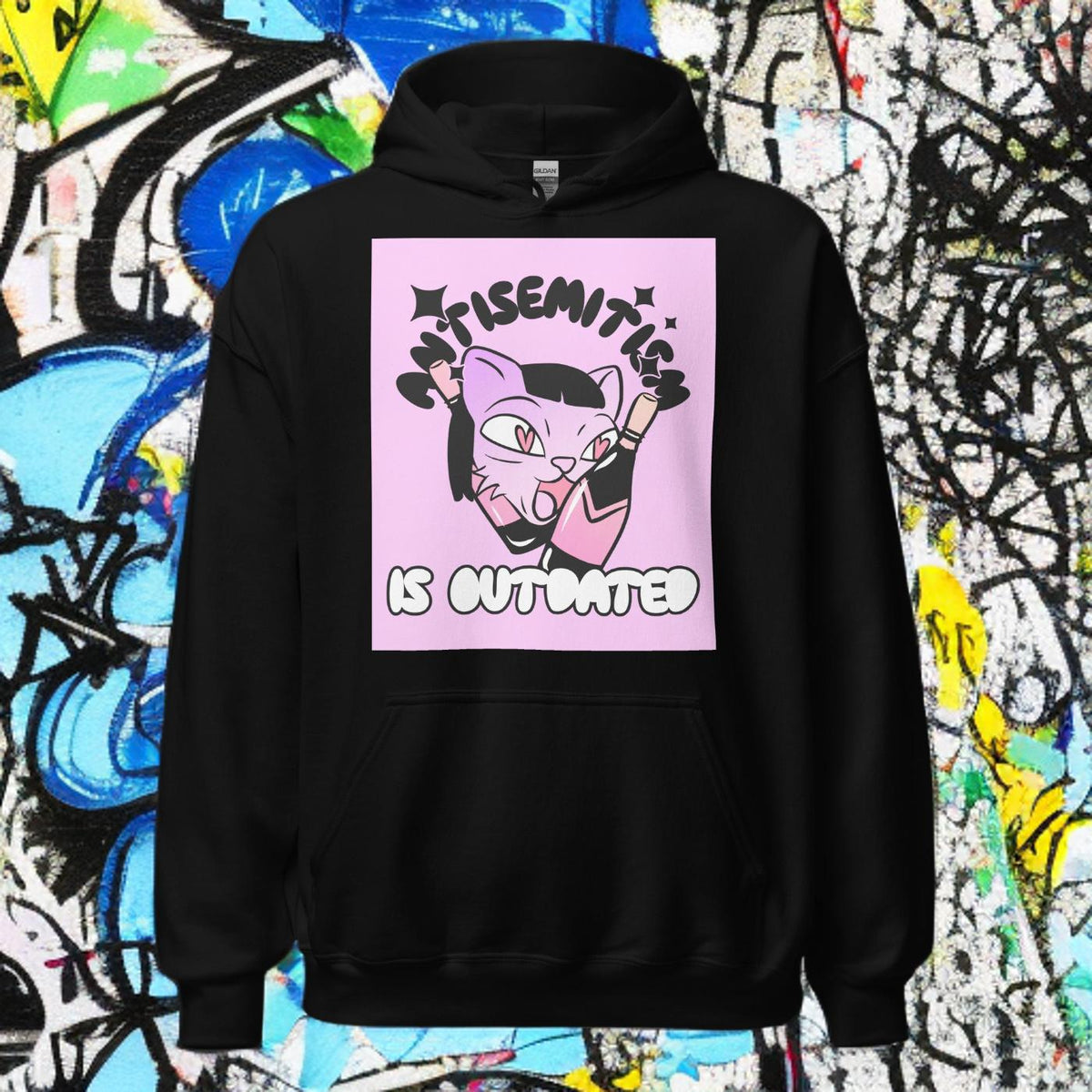 Cool Cat | Antisemitism Is Outdated | Unisex Hoodie Jouparty