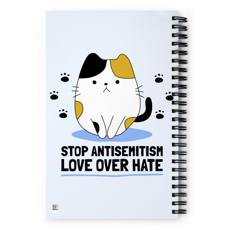 Funny Cat | Antisemitism | Spiral Notebook
