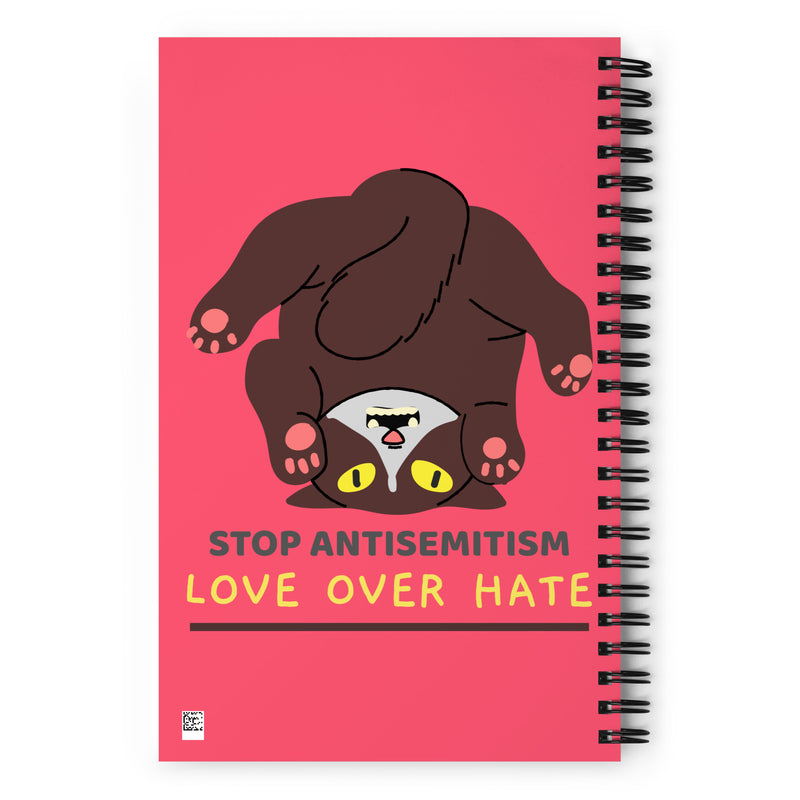 Funny Cat | Antisemitism | Spiral Notebook