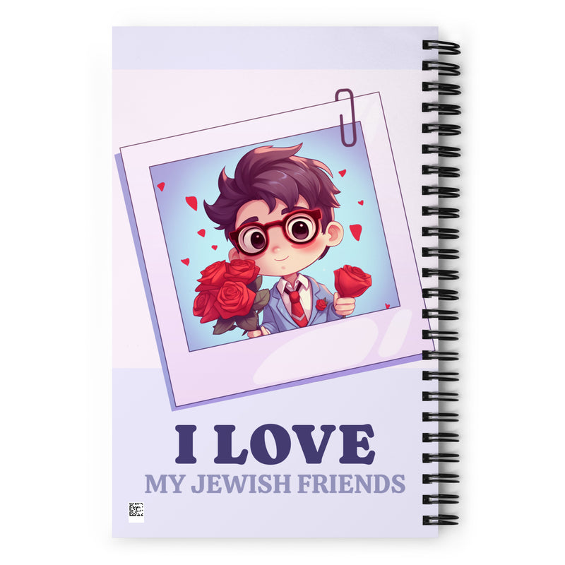 I Love My Jewish Friends | Pink Edition | Spiral Notebook