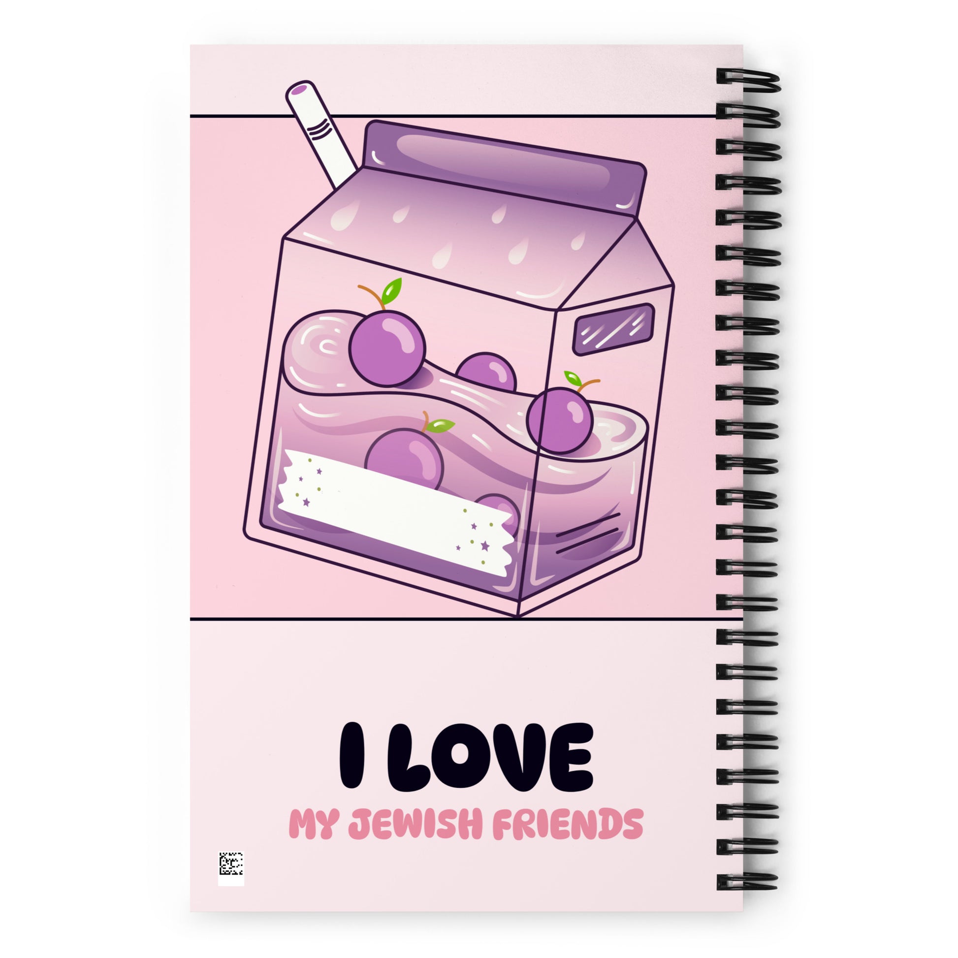 I Love My Jewish Friends | Pink Edition | Spiral Notebook