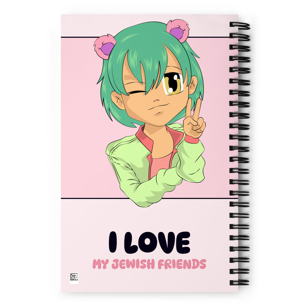 I Love My Jewish Friends | Pink Edition | Spiral Notebook