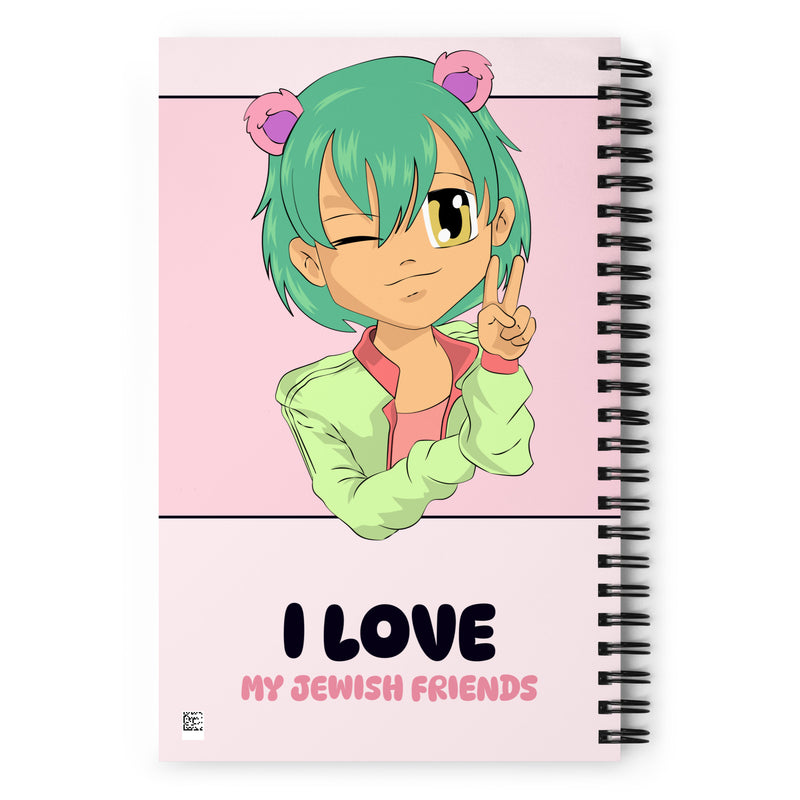 I Love My Jewish Friends | Pink Edition | Spiral Notebook