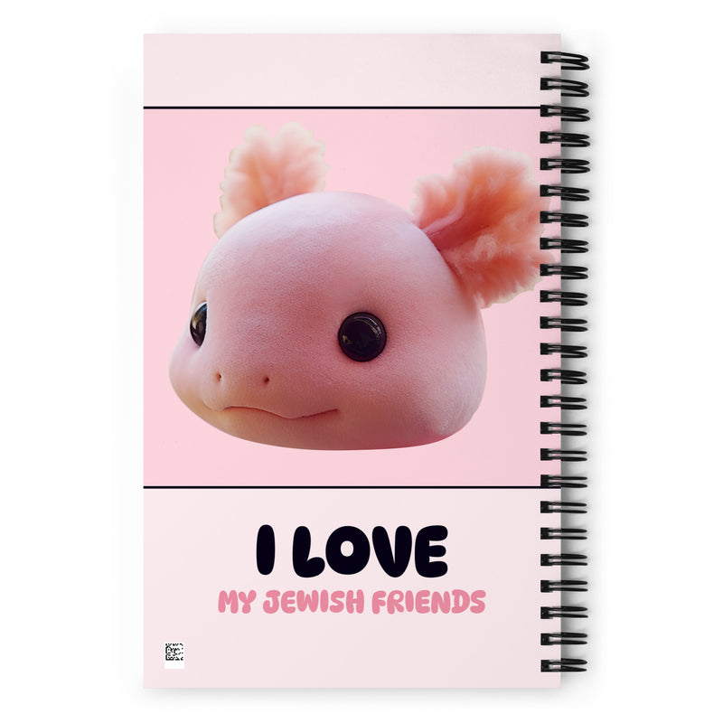 I Love My Jewish Friends | Pink Edition | Spiral Notebook