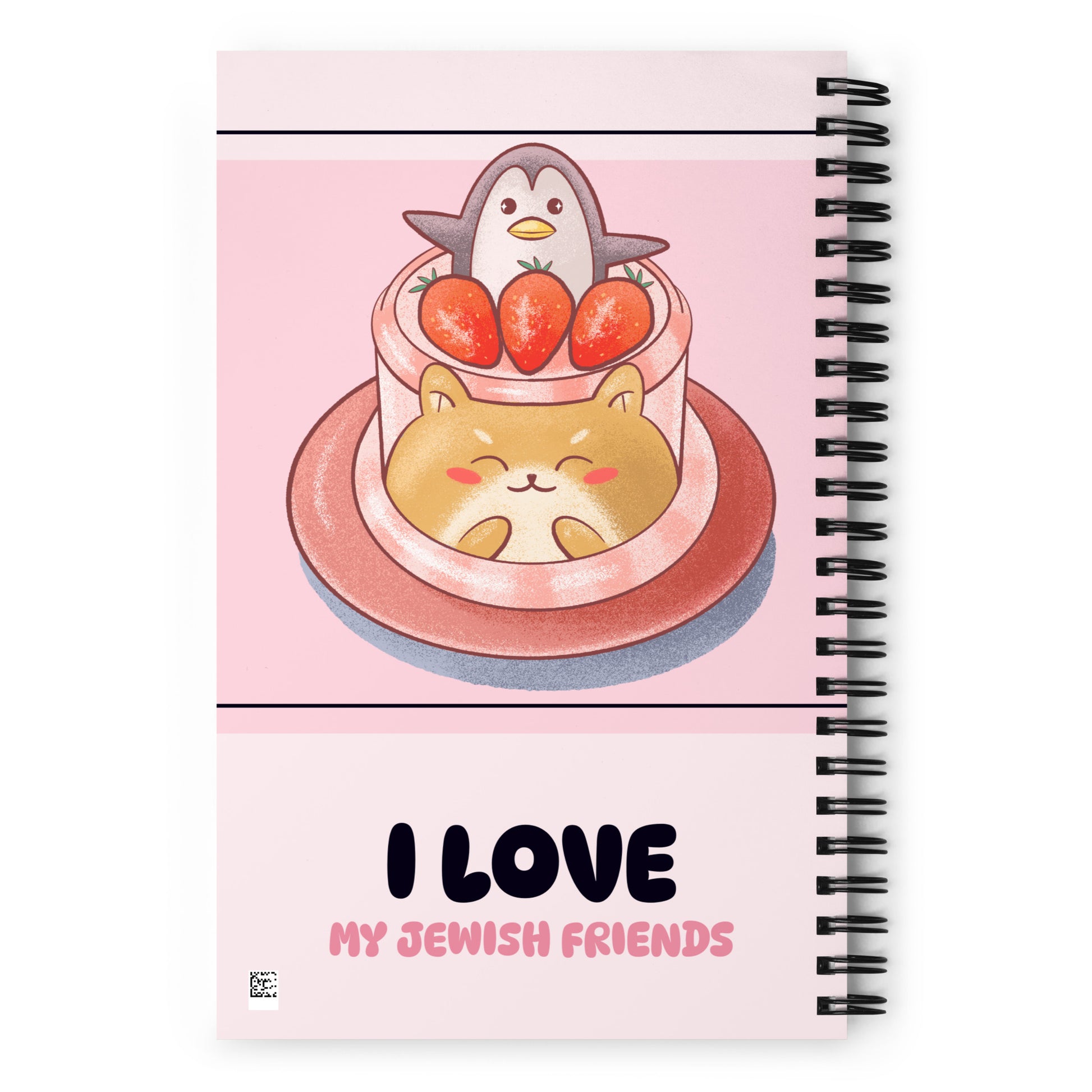 I Love My Jewish Friends | Pink Edition | Spiral Notebook