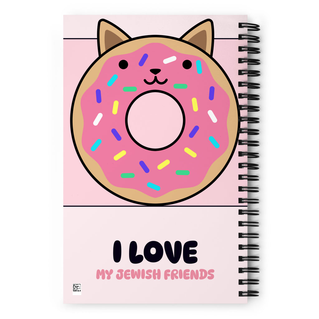 I Love My Jewish Friends | Pink Edition | Spiral Notebook
