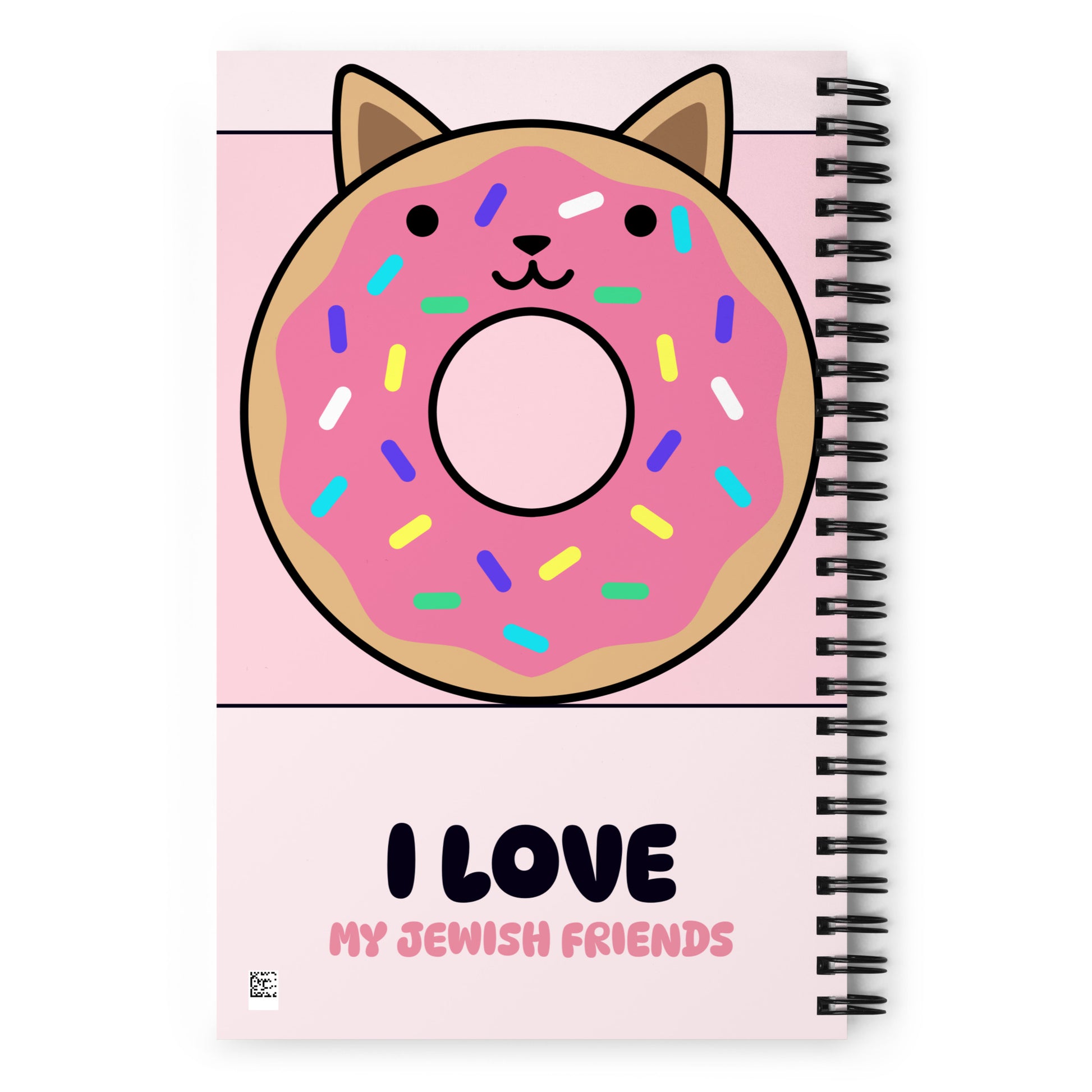 I Love My Jewish Friends | Pink Edition | Spiral Notebook