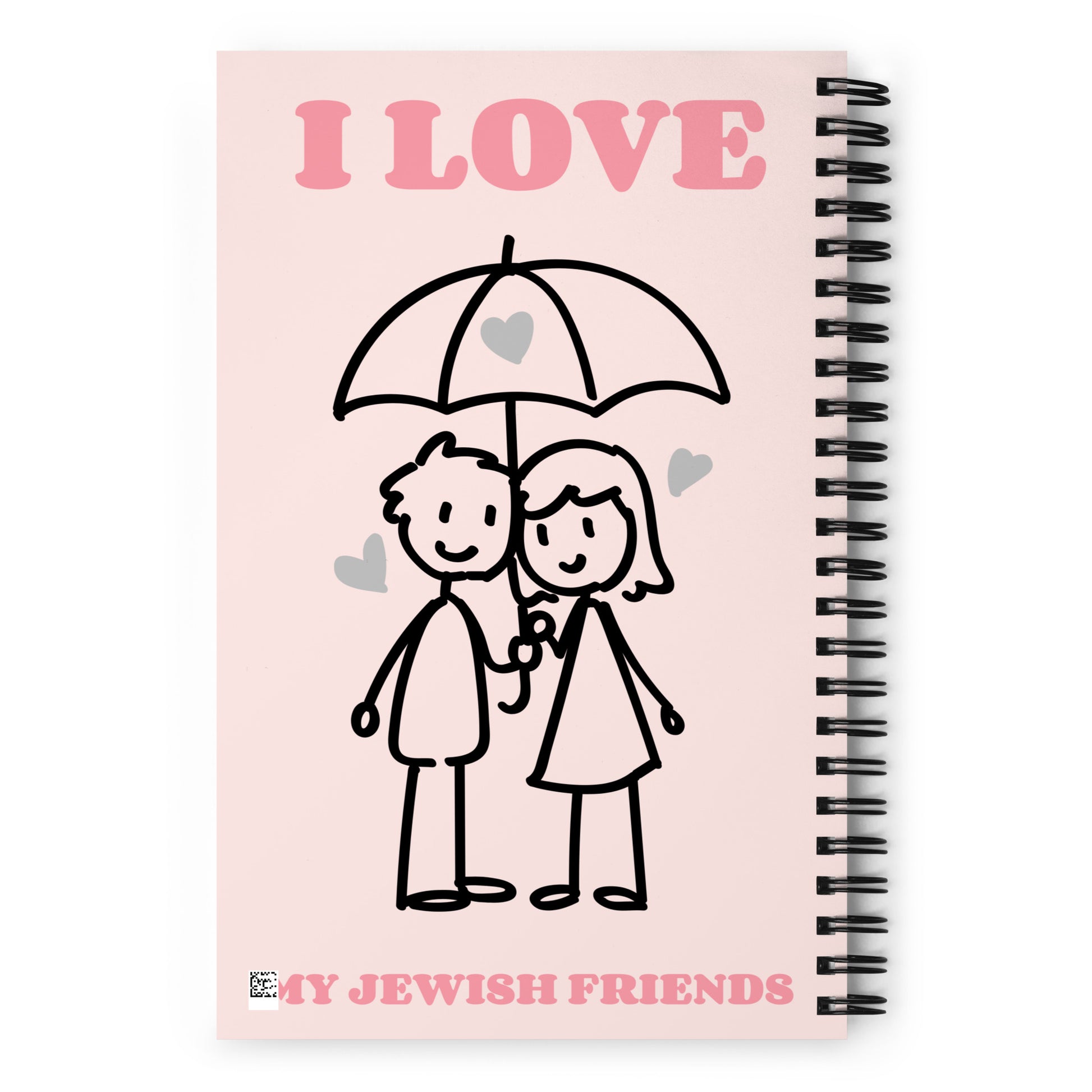 I Love My Jewish Friends | Pink Edition | Spiral Notebook