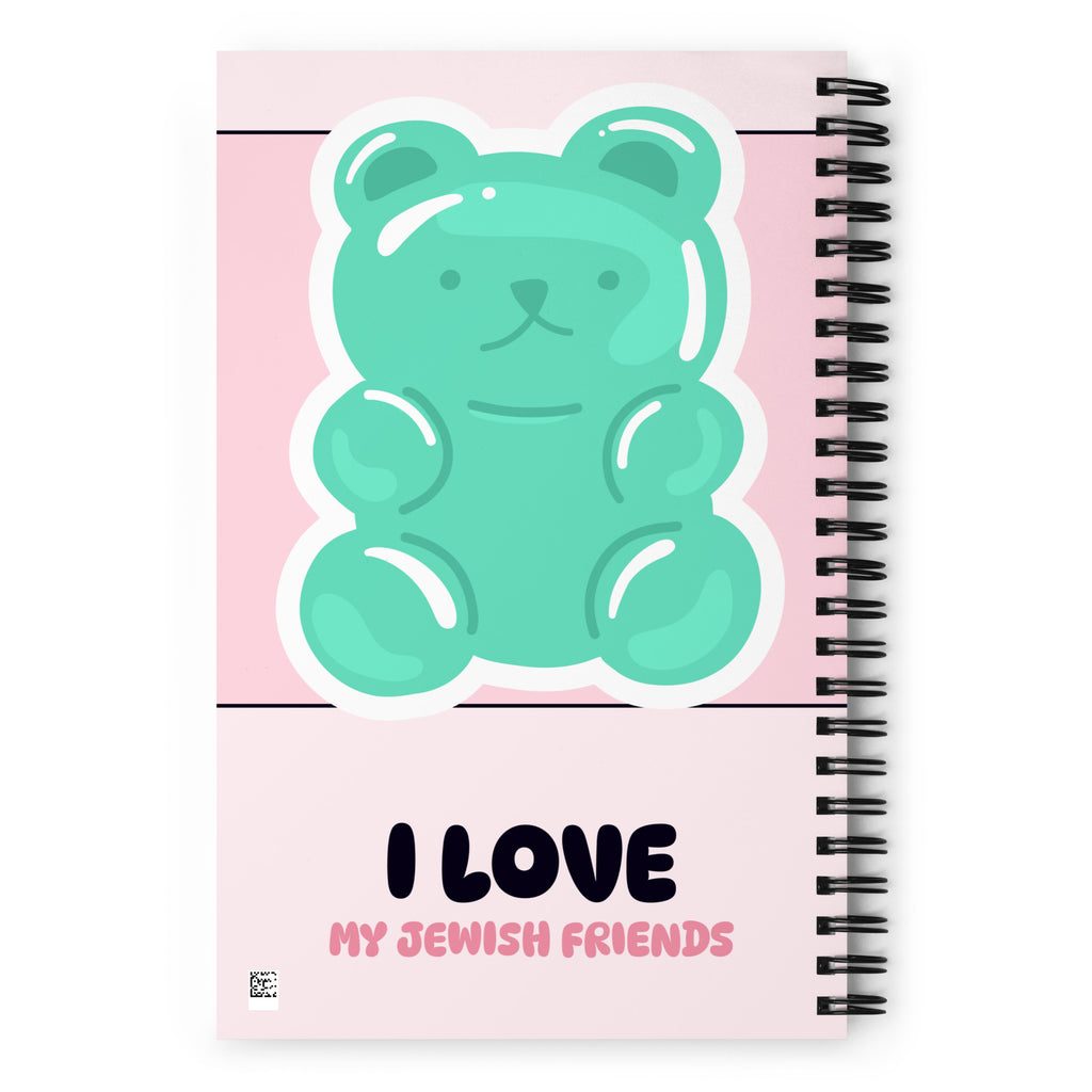 I Love My Jewish Friends | Pink Edition | Spiral Notebook