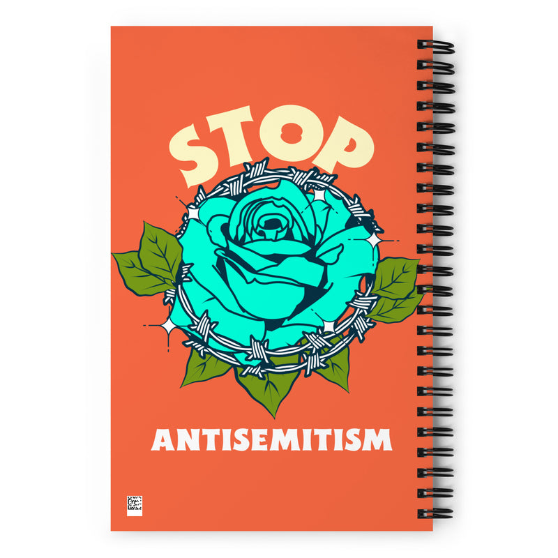 Stop Antisemitism | Plants & Flowers Edition | Spiral Notebook