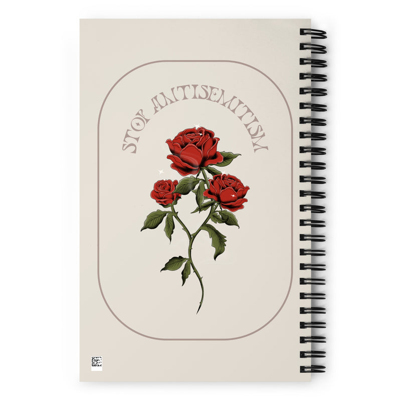 Stop Antisemitism | Plants & Flowers Edition | Spiral Notebook