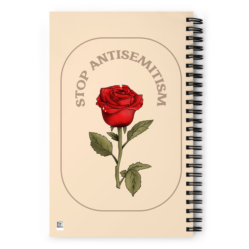 Stop Antisemitism | Plants & Flowers Edition | Spiral Notebook
