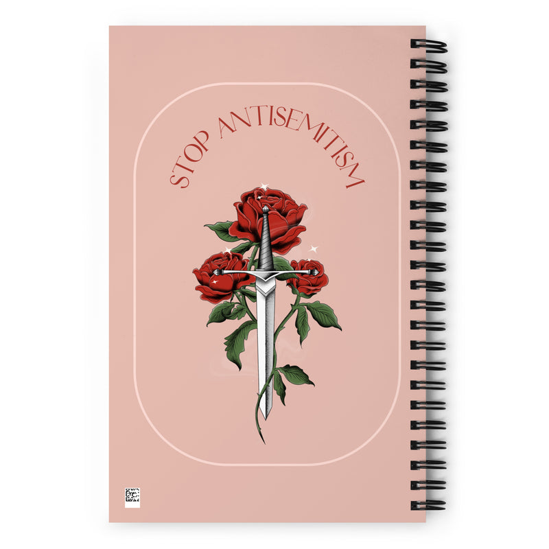 Stop Antisemitism | Plants & Flowers Edition | Spiral Notebook
