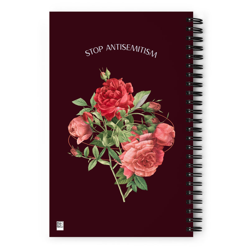 Stop Antisemitism | Plants & Flowers Edition | Spiral Notebook