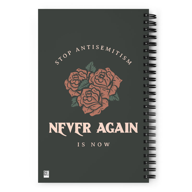 Stop Antisemitism | Plants & Flowers Edition | Spiral Notebook