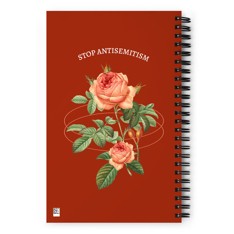 Stop Antisemitism | Plants & Flowers Edition | Spiral Notebook