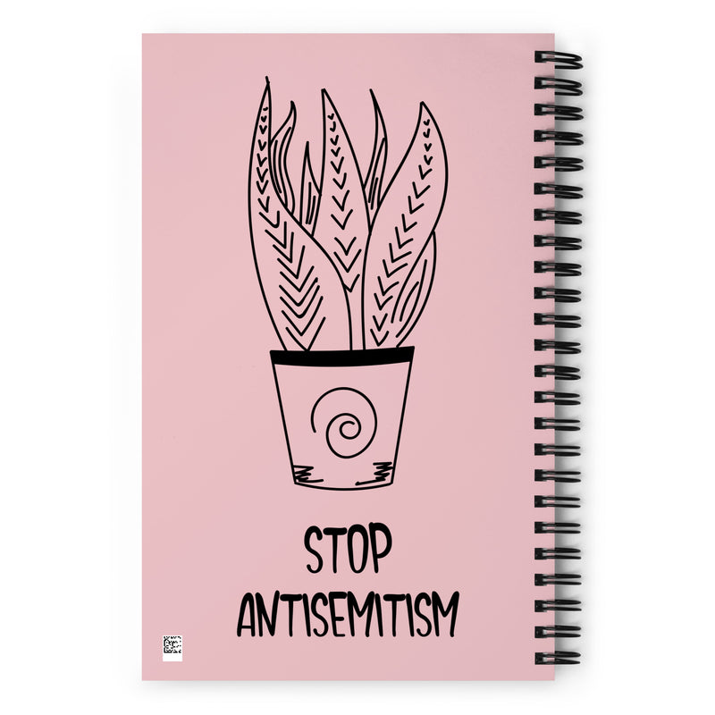 Stop Antisemitism | Plants & Flowers Edition | Spiral Notebook