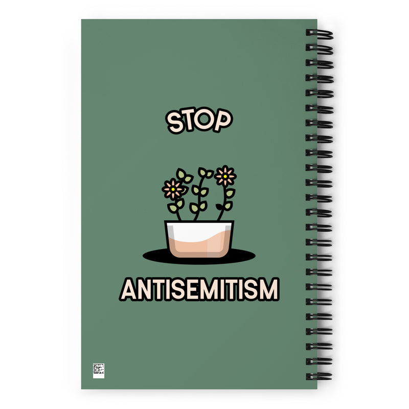 Stop Antisemitism | Plants & Flowers Edition | Spiral Notebook