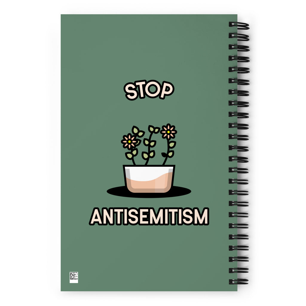 Stop Antisemitism | Plants & Flowers Edition | Spiral Notebook