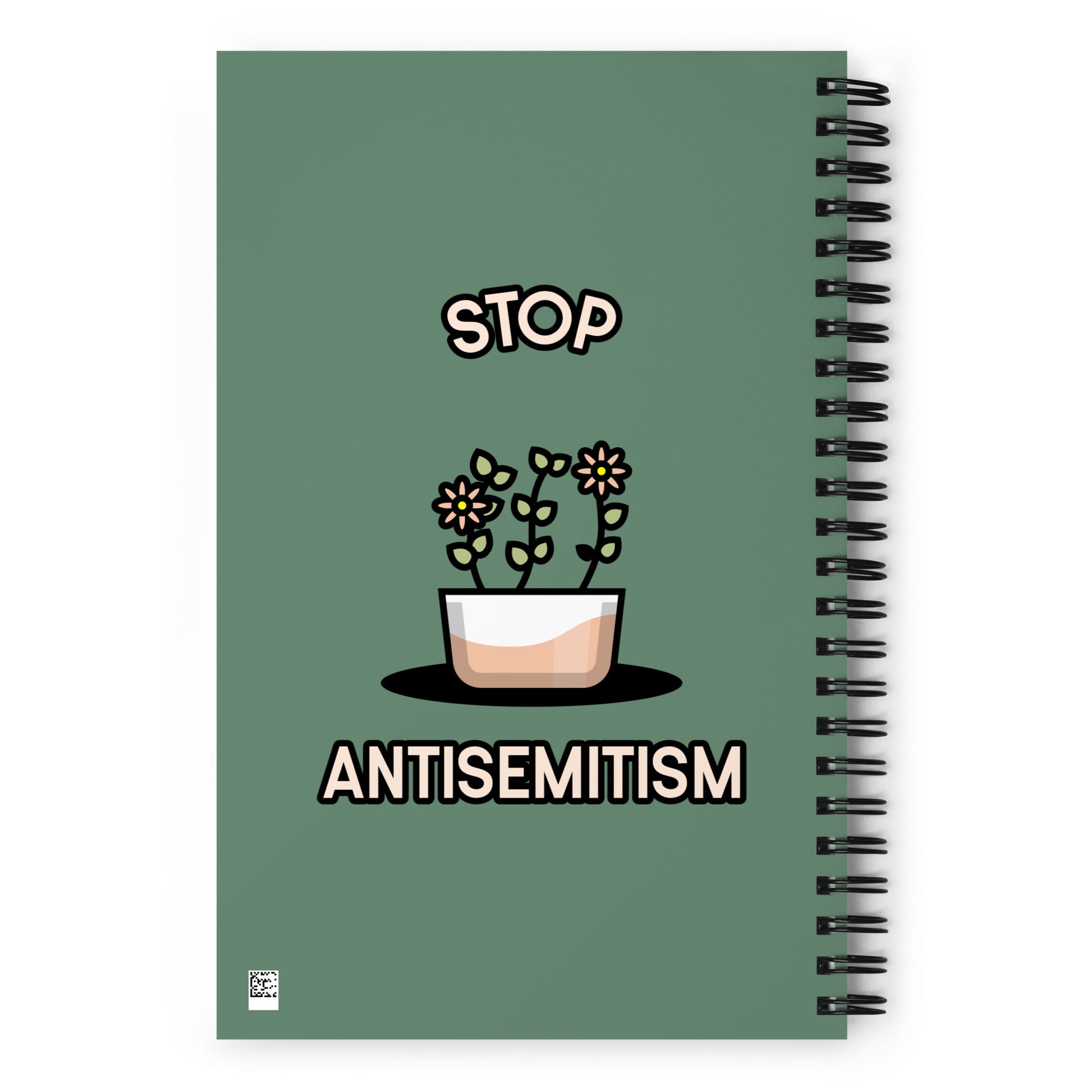 Stop Antisemitism | Plants & Flowers Edition | Spiral Notebook
