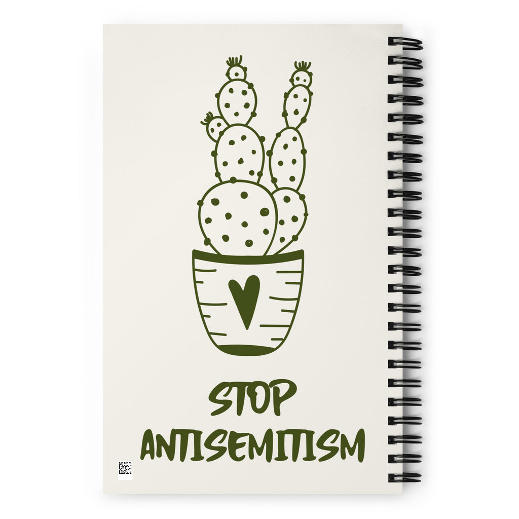 Stop Antisemitism | Plants & Flowers Edition | Spiral Notebook