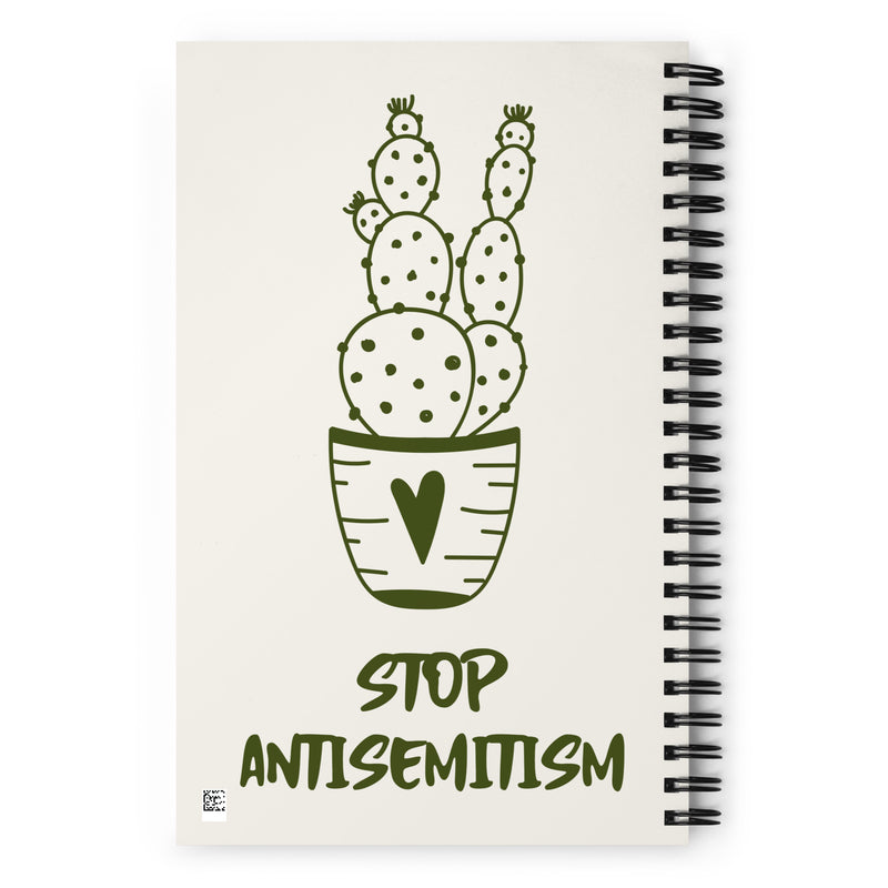 Stop Antisemitism | Plants & Flowers Edition | Spiral Notebook