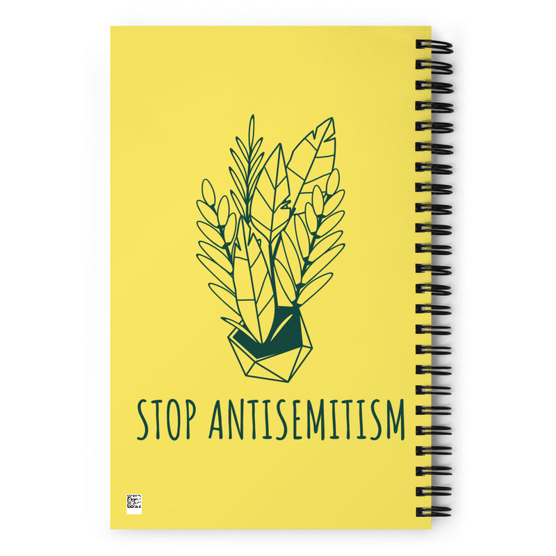 Stop Antisemitism | Plants & Flowers Edition | Spiral Notebook