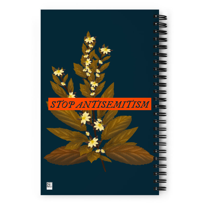 Stop Antisemitism | Plants & Flowers Edition | Spiral Notebook