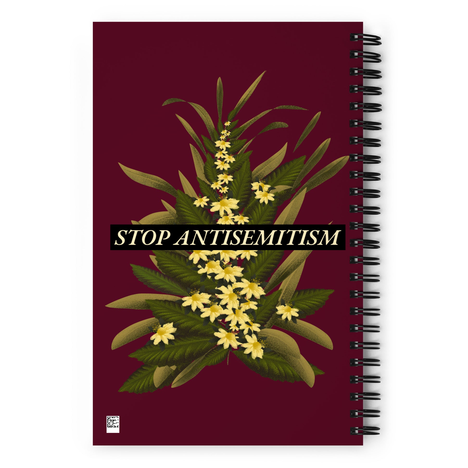 Stop Antisemitism | Plants & Flowers Edition | Spiral Notebook