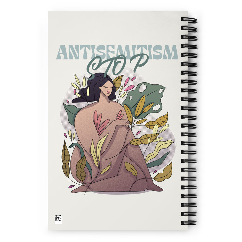 Stop Antisemitism | Plants & Flowers Edition | Spiral Notebook