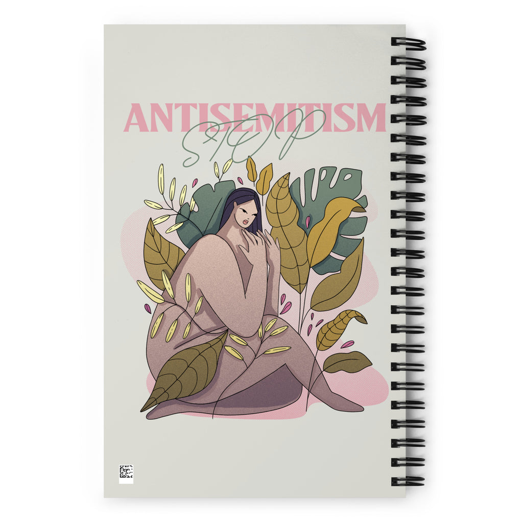 Stop Antisemitism | Plants & Flowers Edition | Spiral Notebook