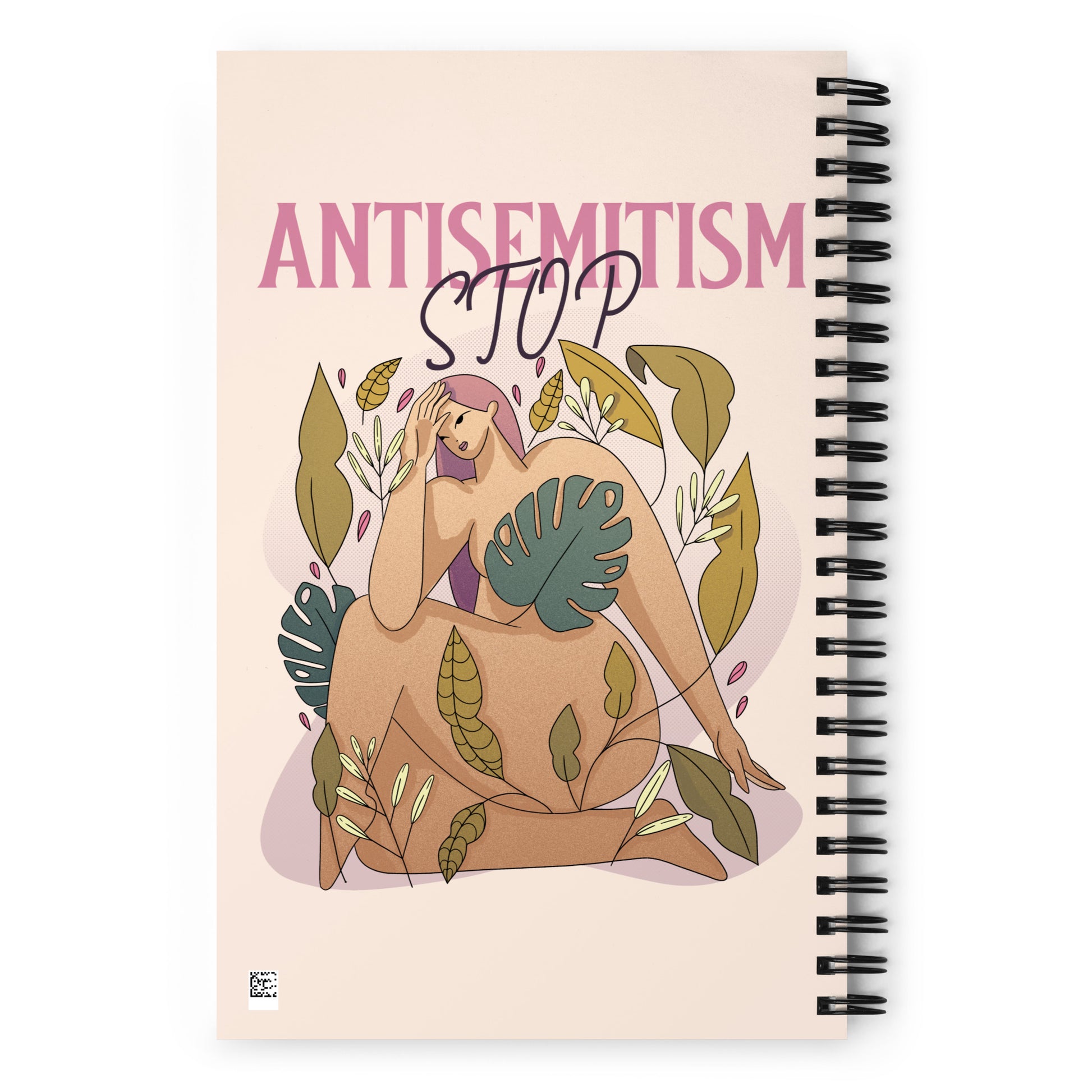 Stop Antisemitism | Plants & Flowers Edition | Spiral Notebook