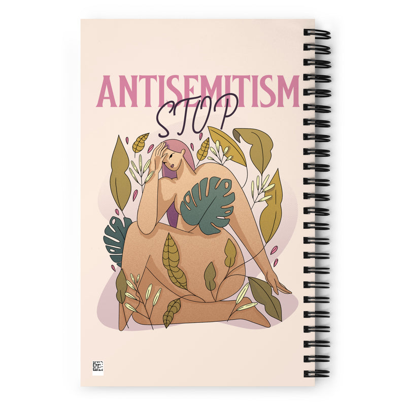Stop Antisemitism | Plants & Flowers Edition | Spiral Notebook