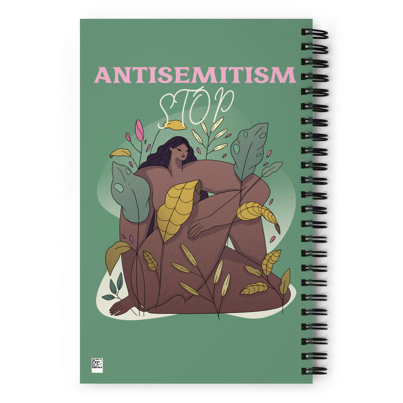 Stop Antisemitism | Plants & Flowers Edition | Spiral Notebook