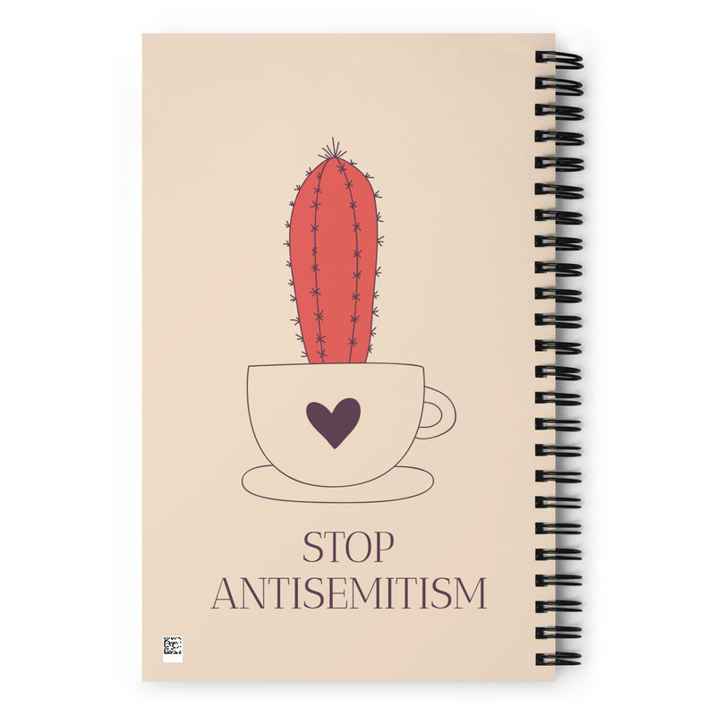 Stop Antisemitism | Plants & Flowers Edition | Spiral Notebook