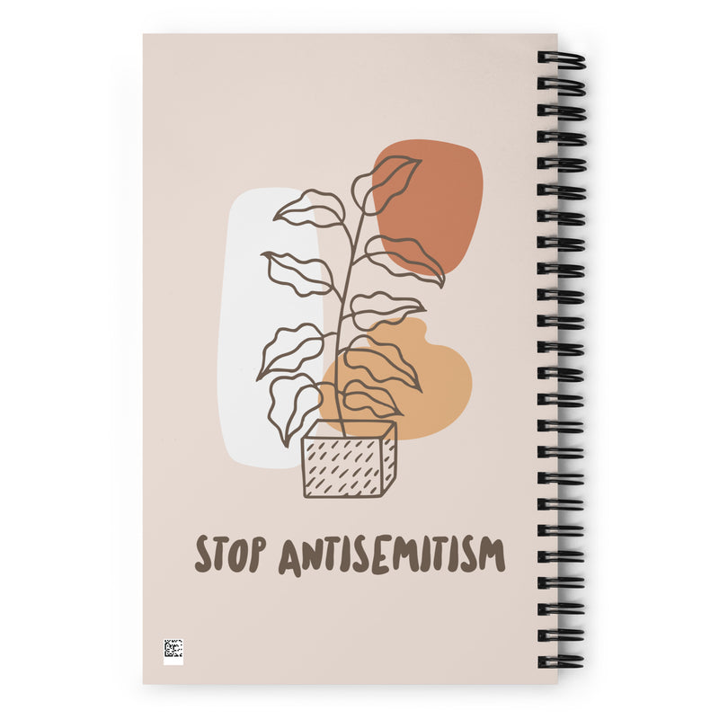 Stop Antisemitism | Plants & Flowers Edition | Spiral Notebook